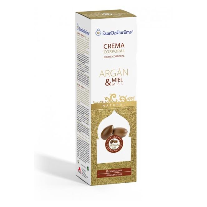 Argán y miel  crema corporal150ml esential aroms