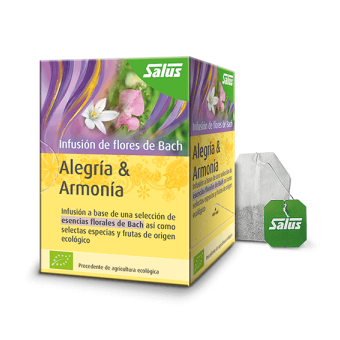 Infusion de flores de Bach alegria harmonia Salus